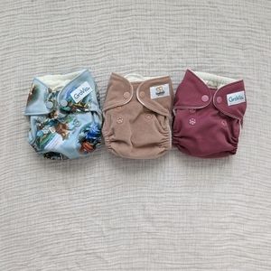 3 Grovia Newborn AIO cloth diapers
